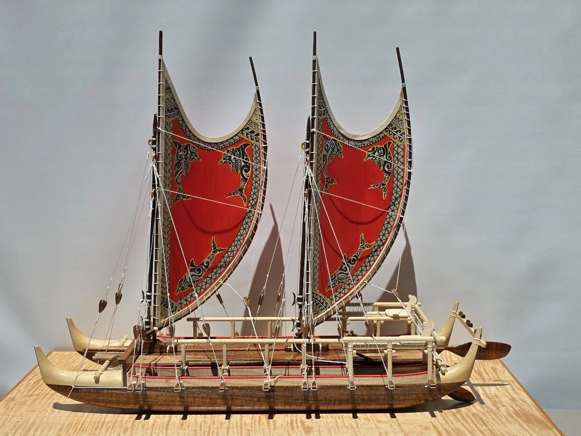 HOKULE'A With Hand-Painted Sails