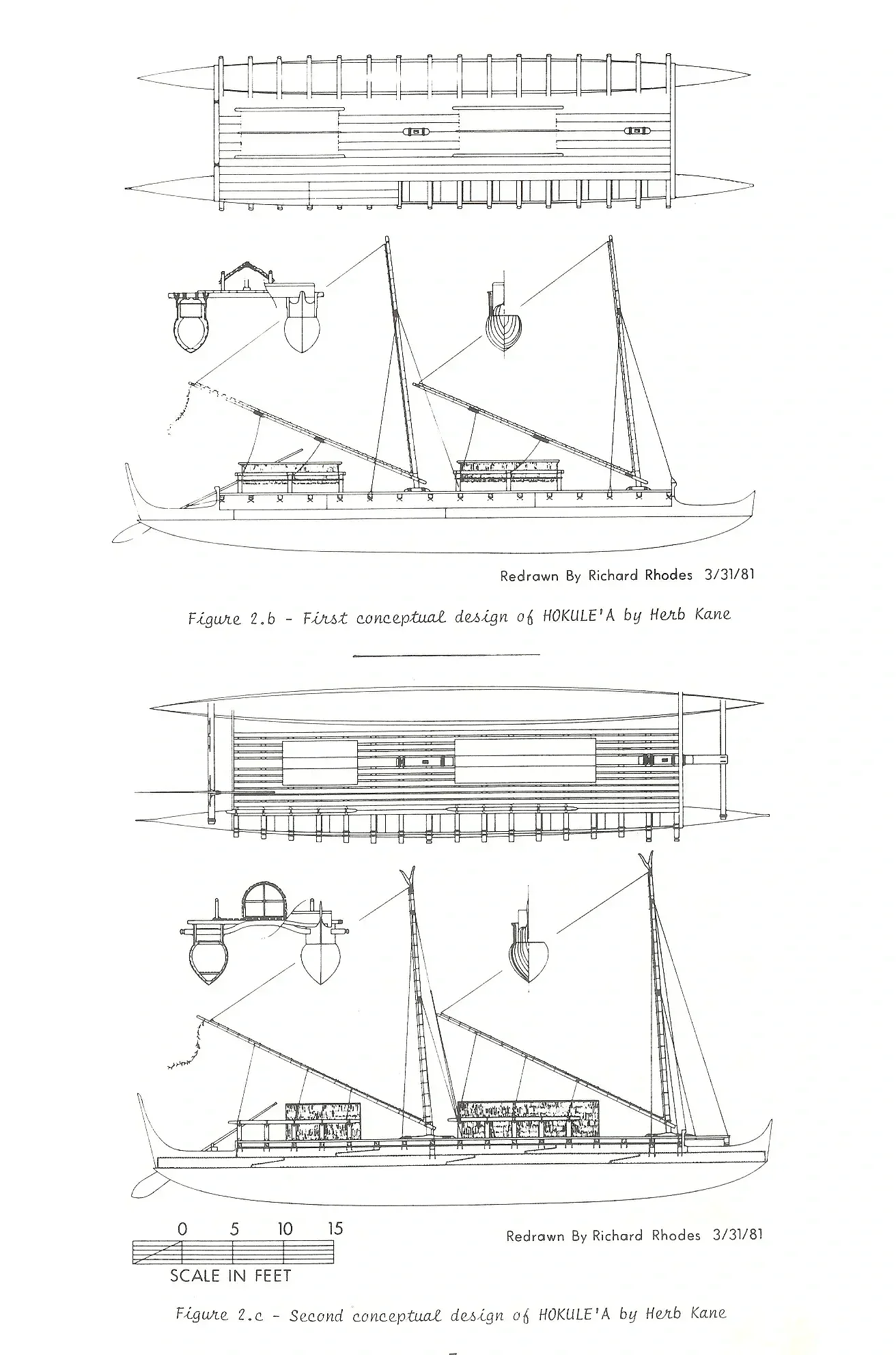 HAWAIIAN DOUBLE-HULLED VOYAGING CANOE