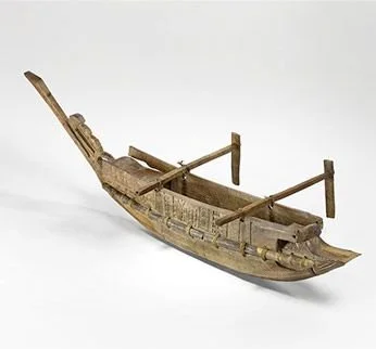  Old Marquesan canoe model. 
