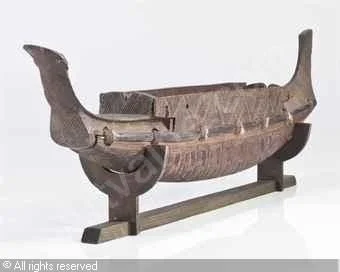  Old Marquesan canoe model. 
