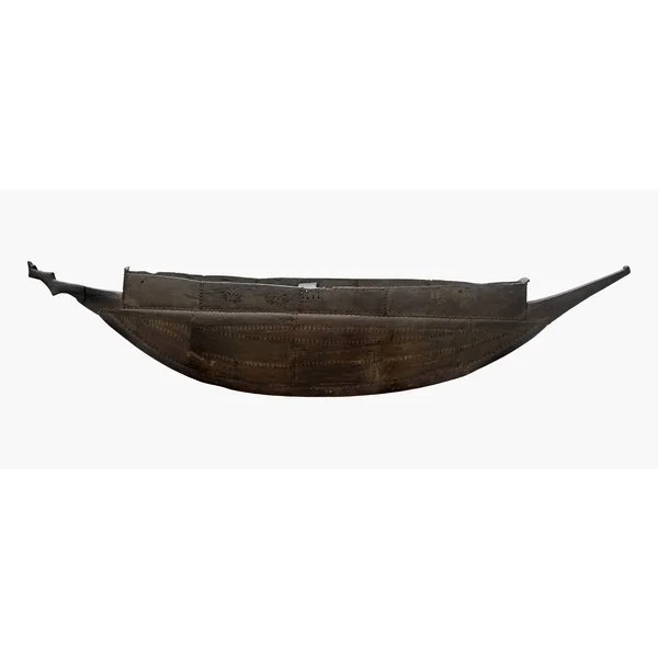  Tuamotu canoe model at the British Museum. 