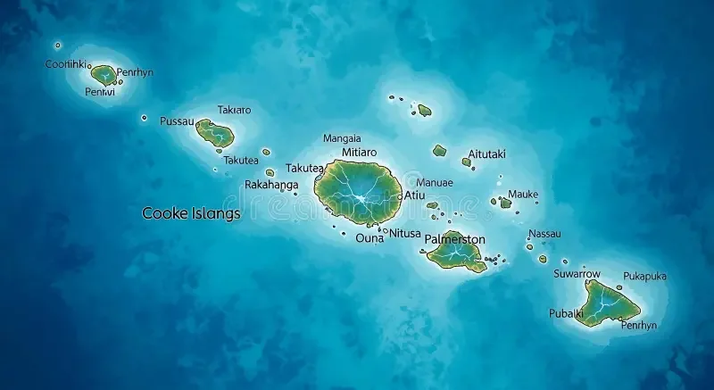  Cook Islands map 