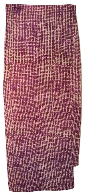 Burlap purple on tan