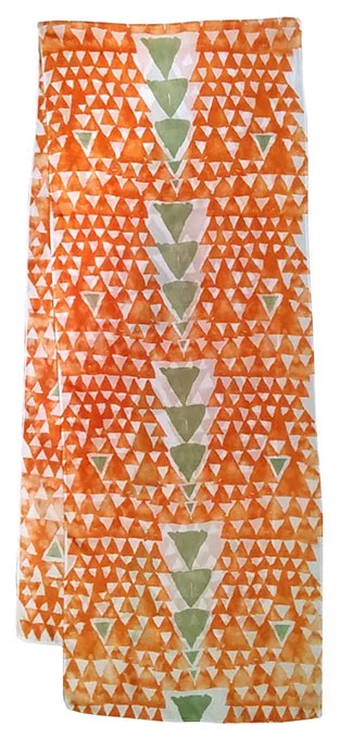 Tri burnt orange, and sage