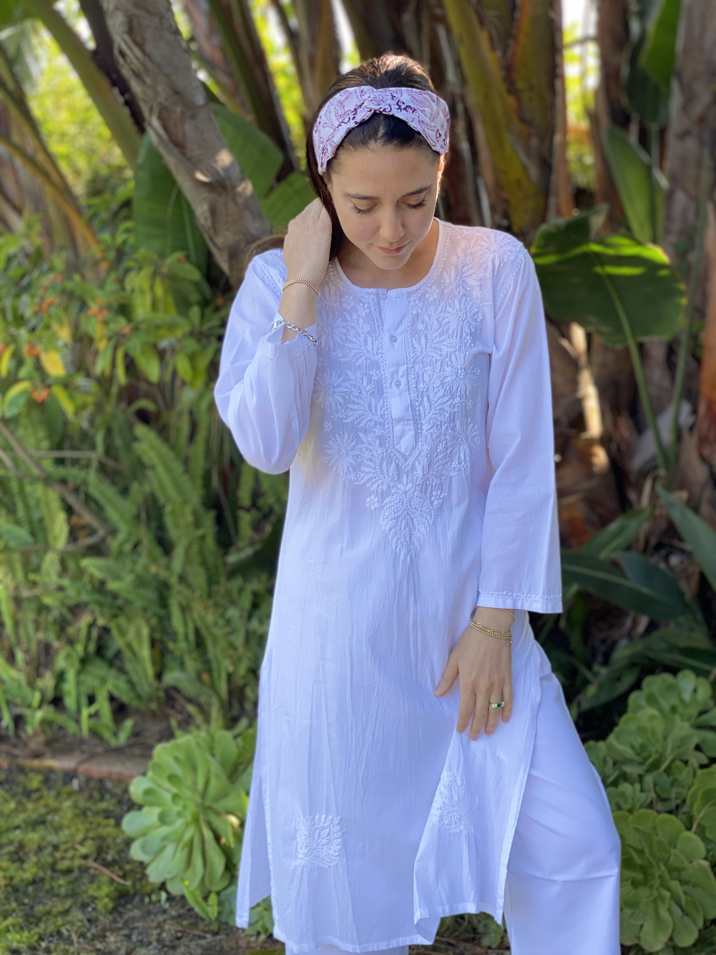 Classic Indian Hand Embroidered Cotton 