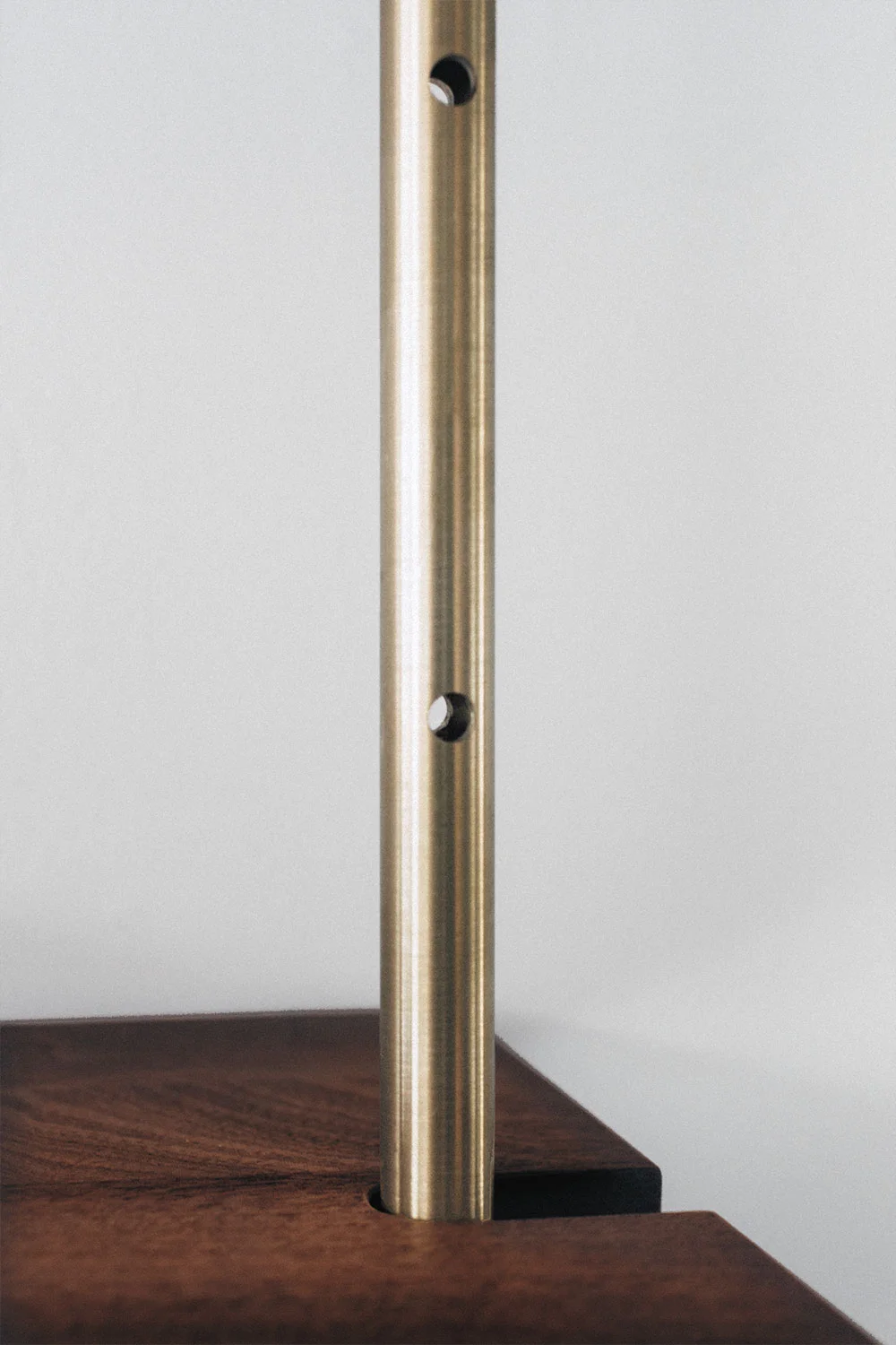Brass Rail Shelving