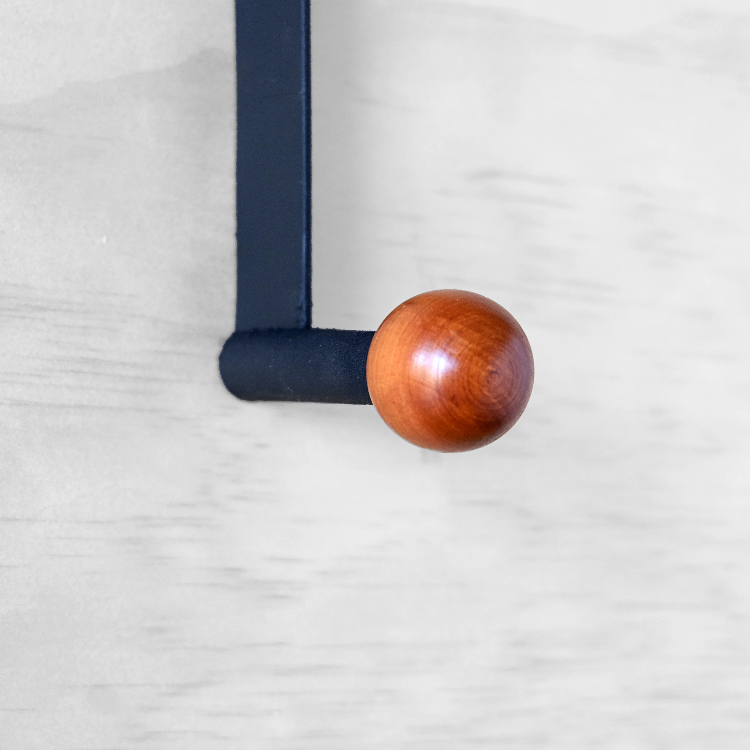 Yoke Wall Hook wood knob detail