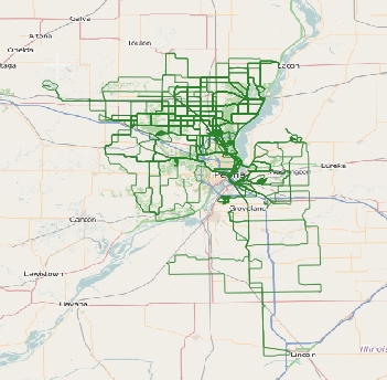 4 - If all goes well, you should see your GPX data uploaded and visualized in the map window. 