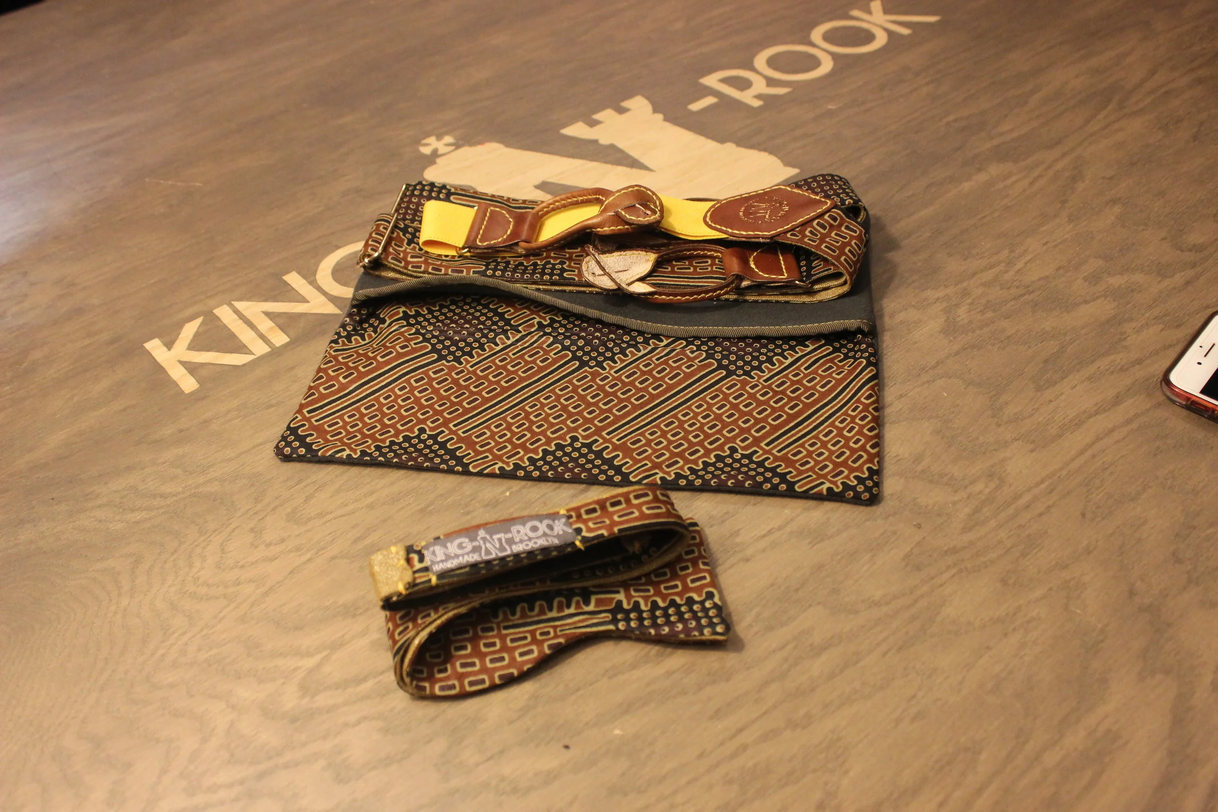 The King | Reversabale Braces &amp; Bow Tie Set