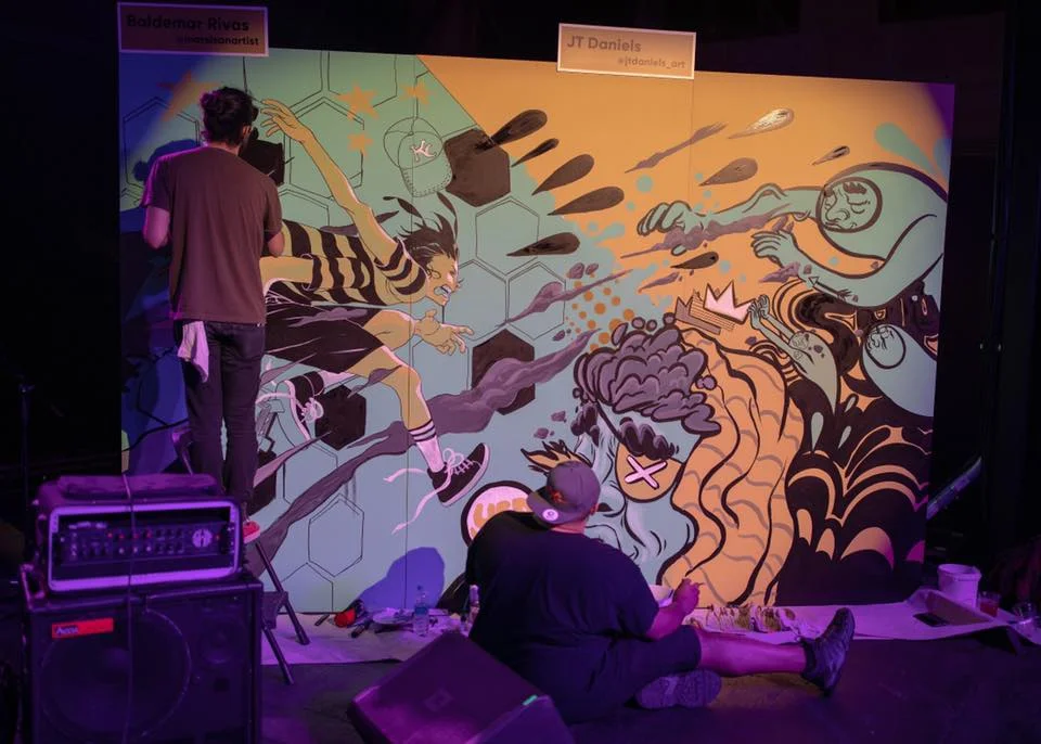 Baldemar Rivas &amp; JT Daniels Collaborative Mural