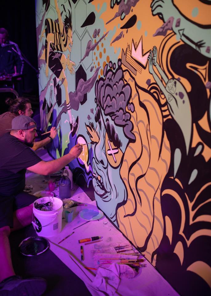 Baldemar Rivas and JT Daniels Collaborative Mural