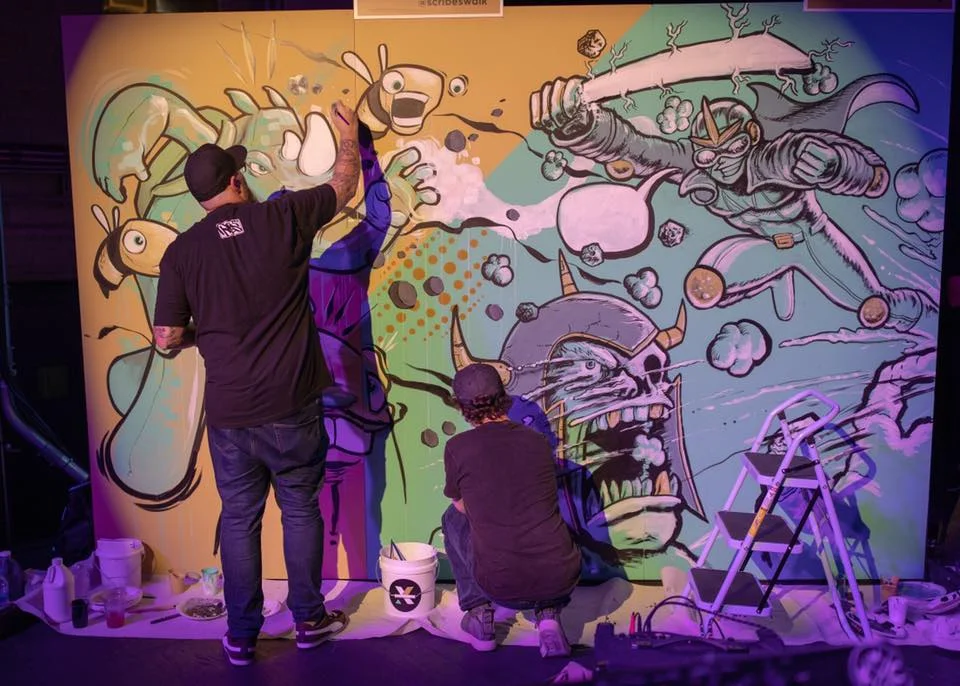 Donald “SCRIBE” Ross and Buster Moody Collaborative Mural