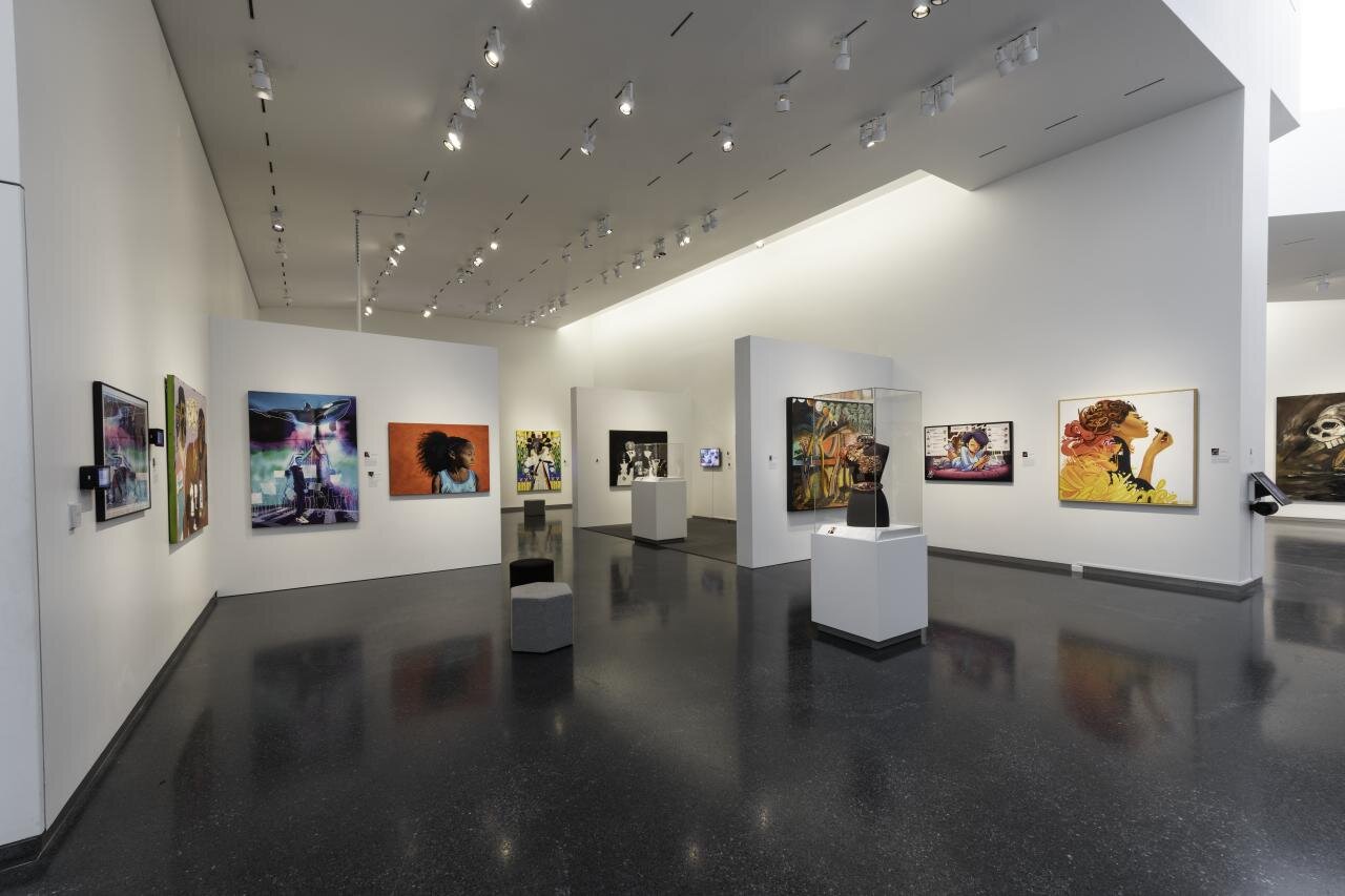  Testimony: African American Artists Collective, on view June 5, 2021 - March 27, 2022 in gallery L8 (Project Space) of The Nelson-Atkins Museum of Art in Kansas City, Missouri. Media Services photographer Dana Anderson.  