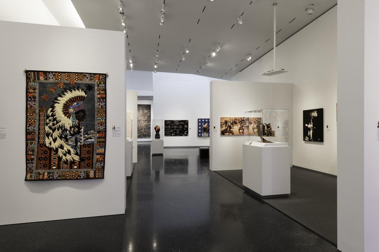  Testimony: African American Artists Collective, on view June 5, 2021 - March 27, 2022 in gallery L8 (Project Space) of The Nelson-Atkins Museum of Art in Kansas City, Missouri. Media Services photographer Dana Anderson.  