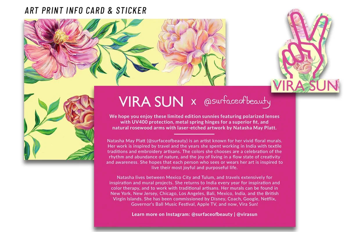 VS x Surface of Beauty - Sticker & Info Card