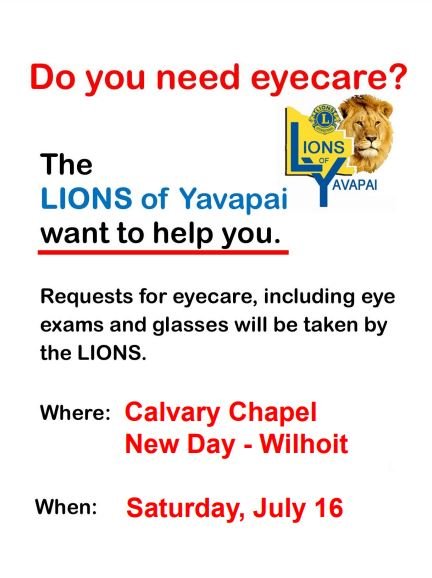 Lions Club Free Eye &amp; Glasses Clinic