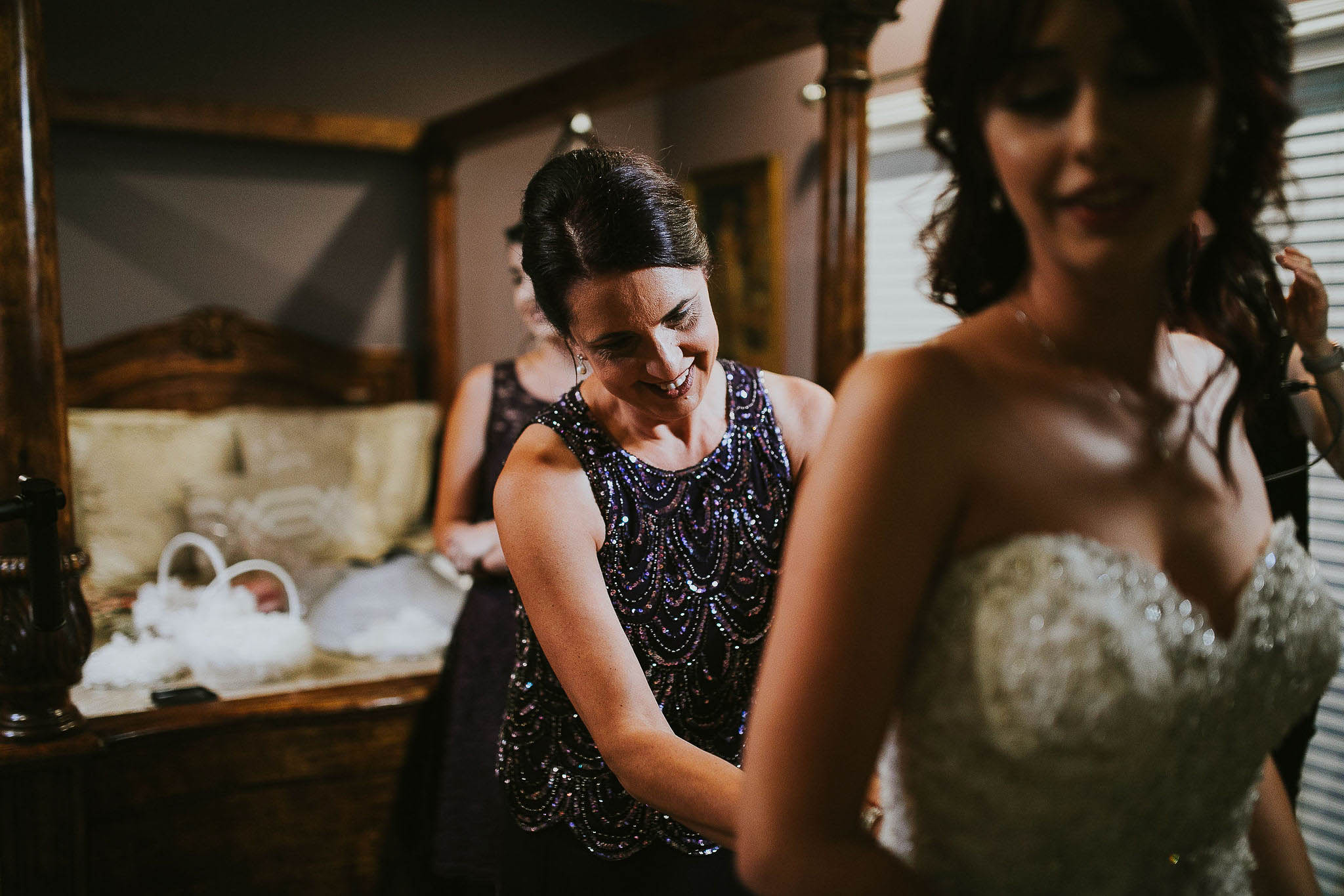 Mother Helps with Dress