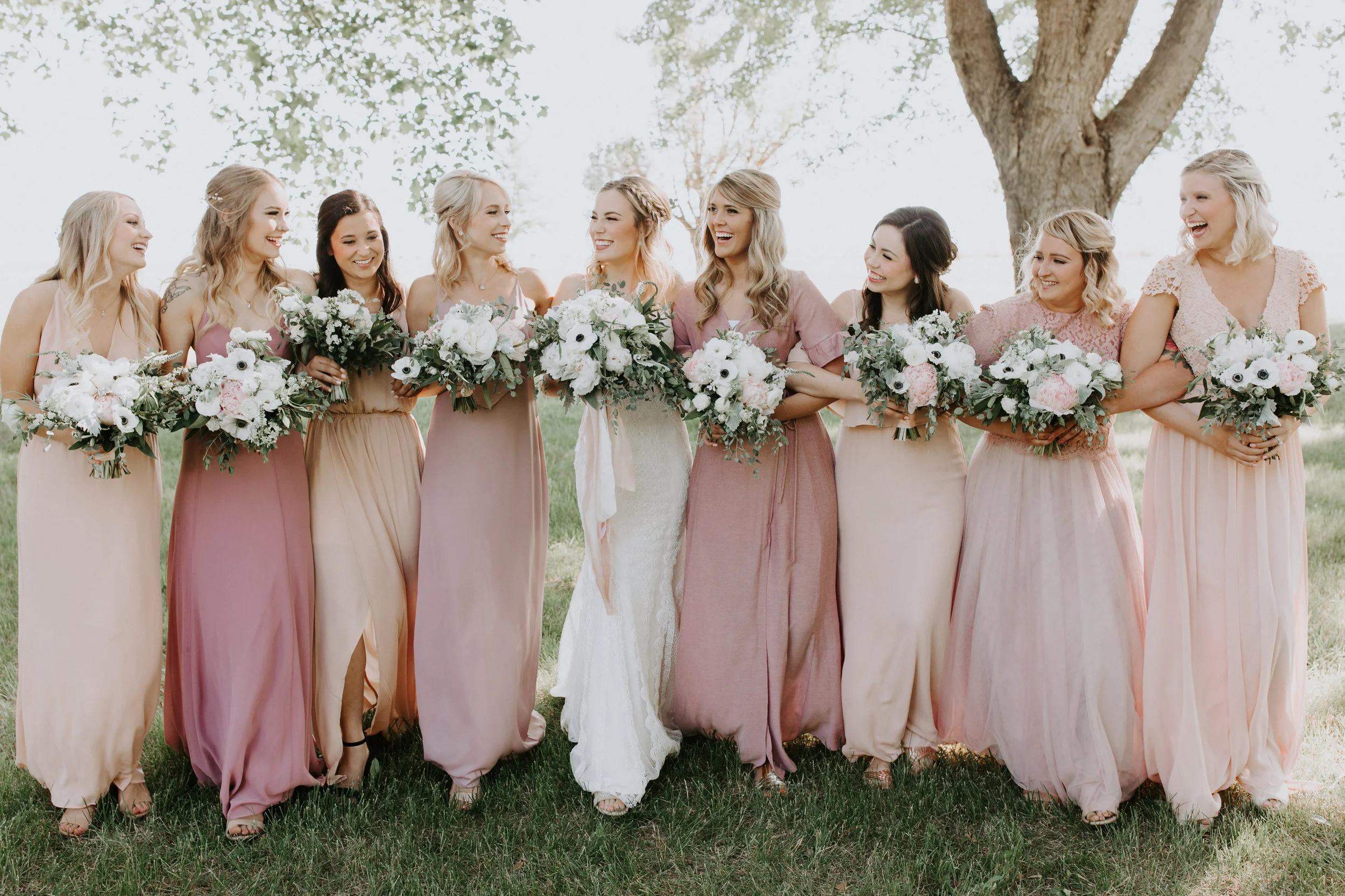 Mixed Blush Palette with Anemones