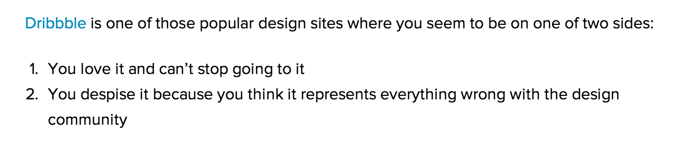 It is popular in the design industry today to hold the second view.