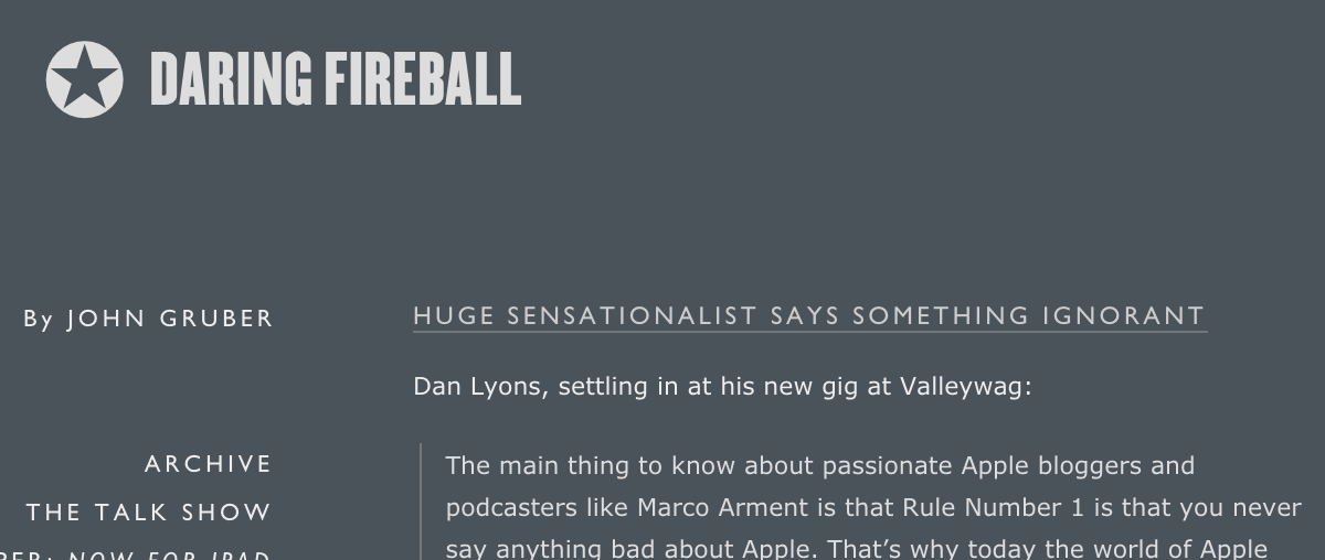 Gruber accuses Lyons of being an ignorant sensationalist.