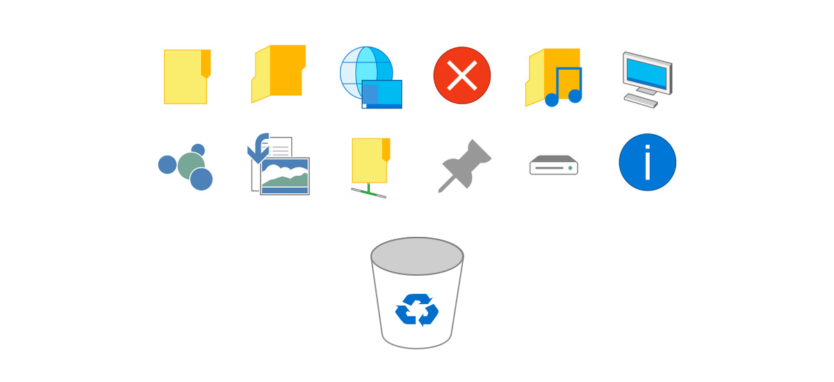 The dreaded Windows 10 beta icons.