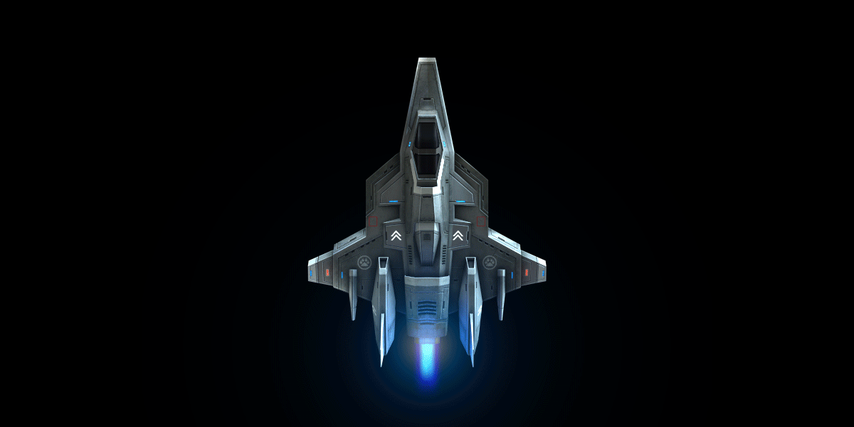 Spaceship animation by Guido Rosso.