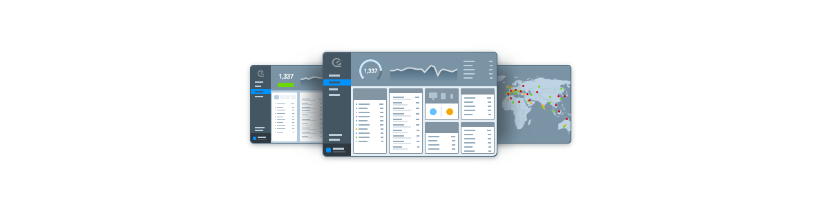 Illustration of the GoSquared dashboard.