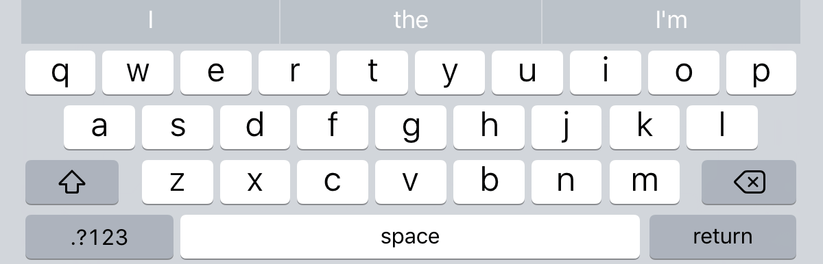 A keyboard with Character Preview enabled.