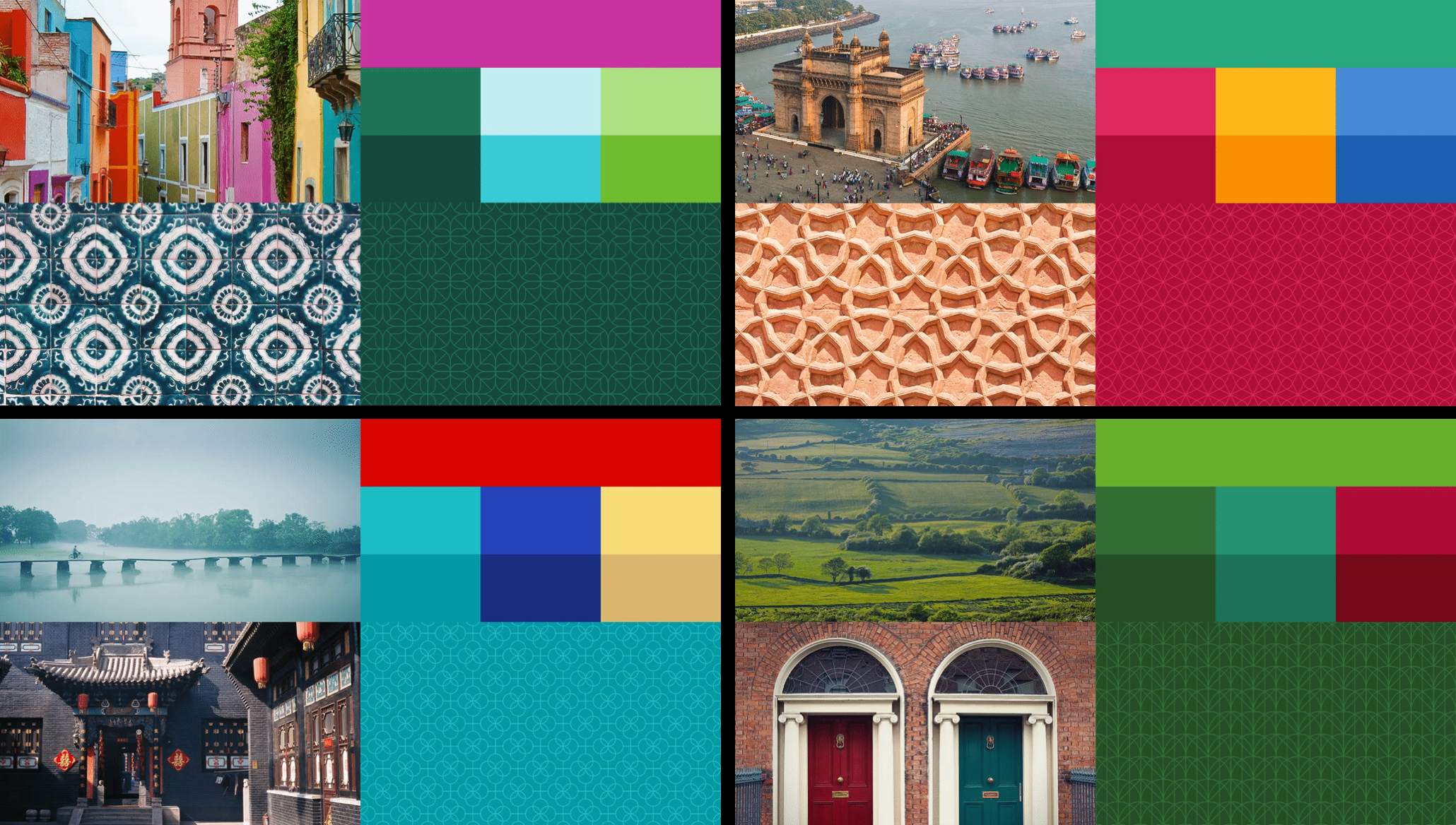 The diverse palettes and patterns Uber will be creating.
