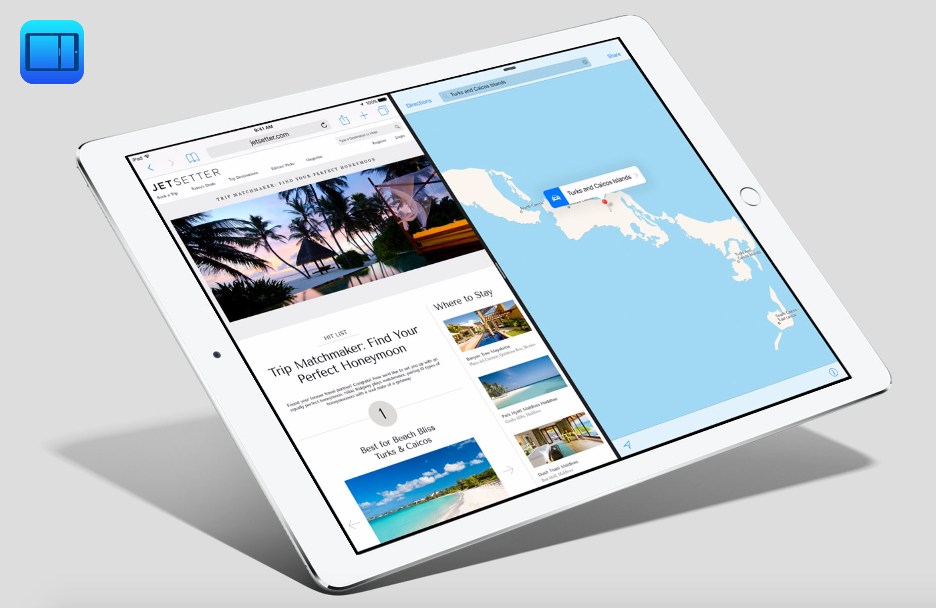 Split View on iOS.