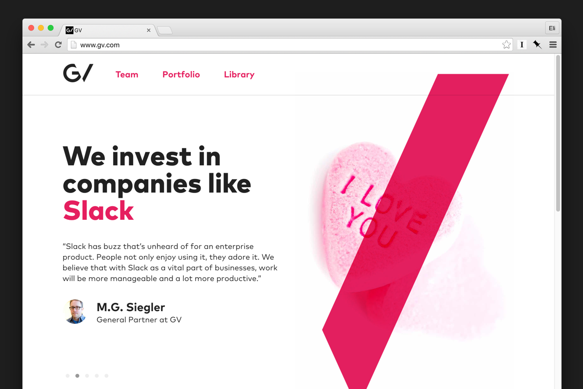 The Google Ventures site.