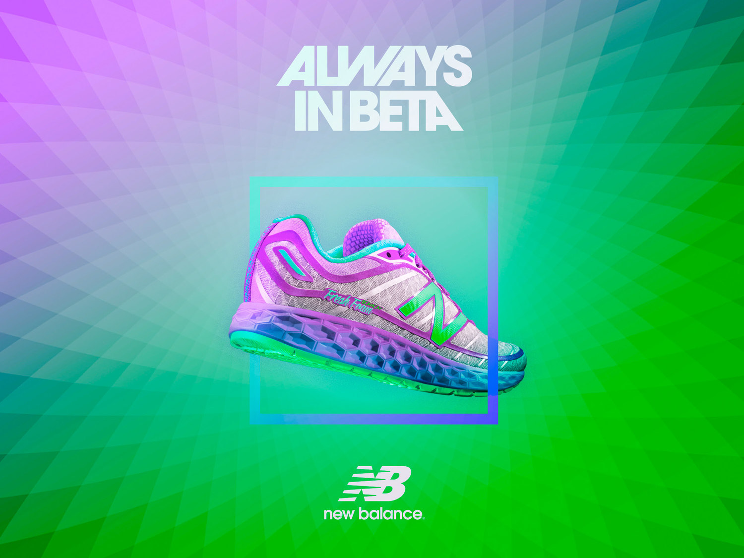 McHugh's gradients for a New Balance campaign.
