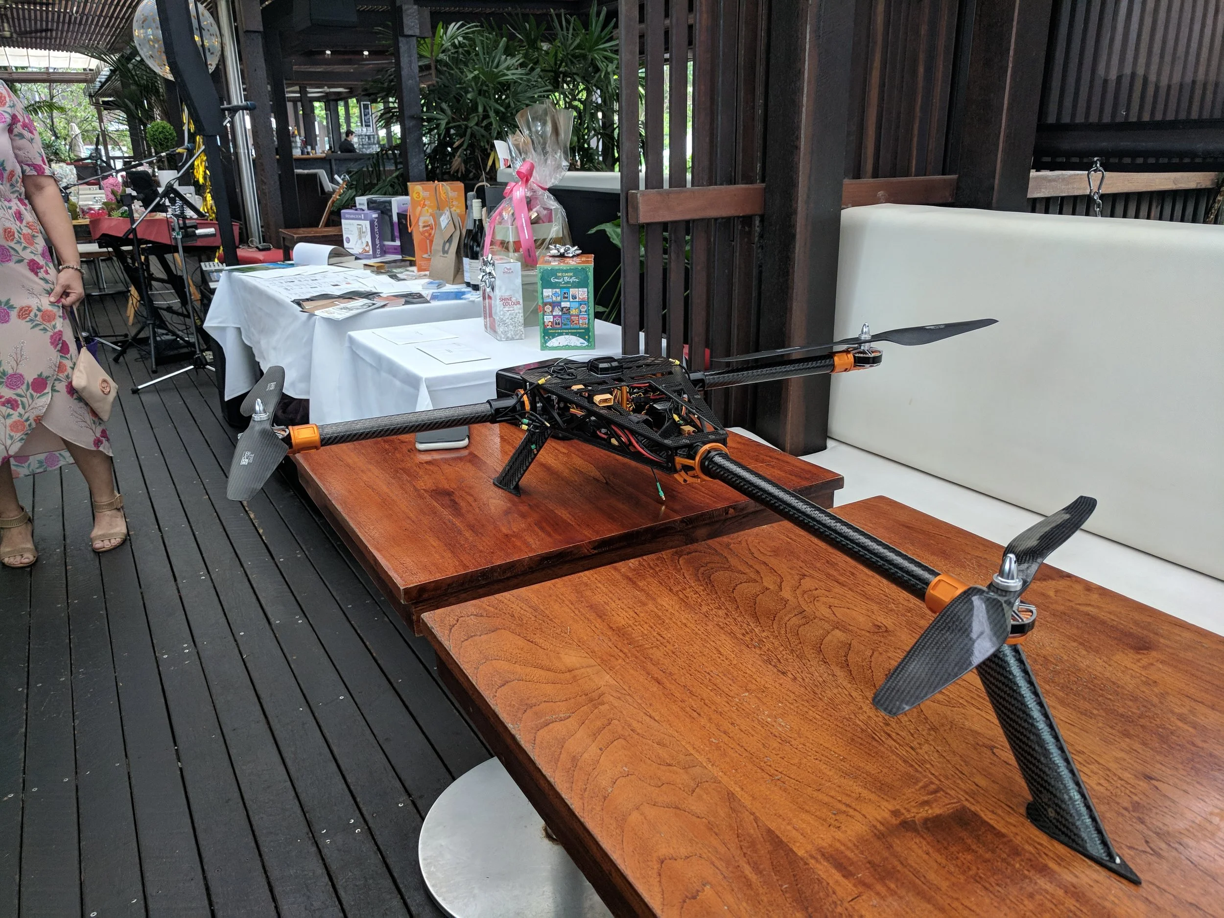 Sneak peek of our Cerberus prototype amongst charity auction items - stay tuned for more news!