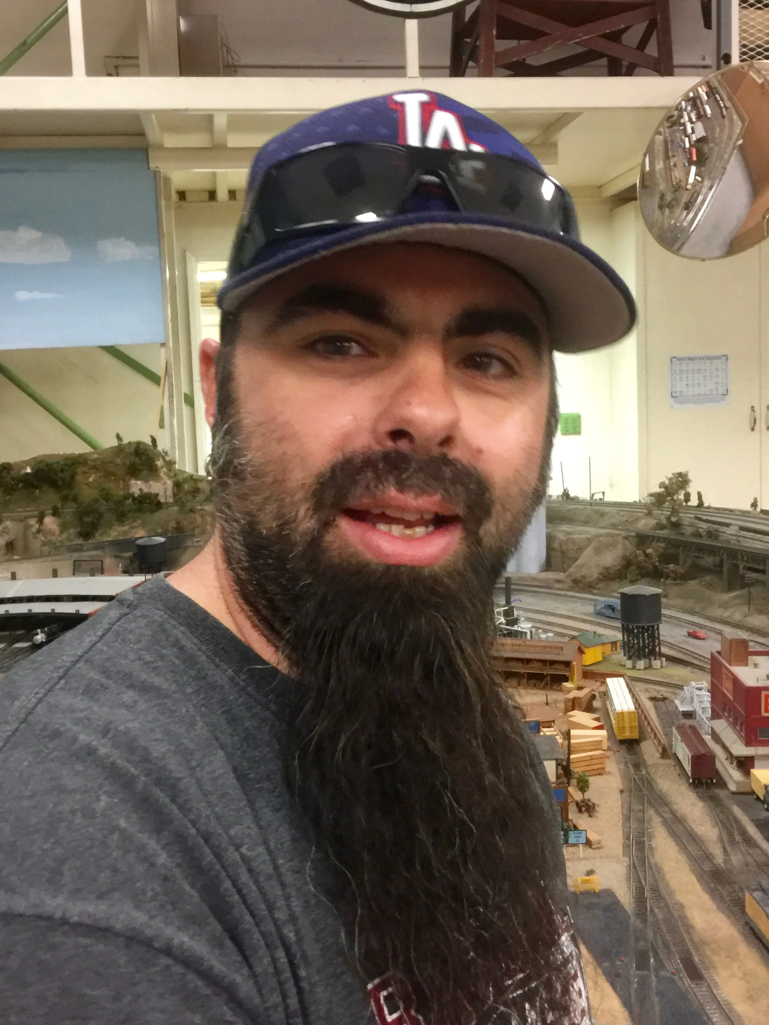 Seve Smith works the Del Mar Passenger Station to ready a train for departure.