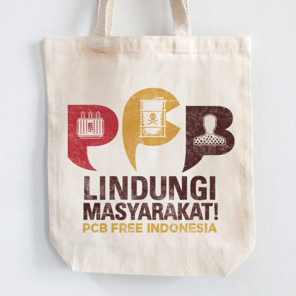 PCB WIP design on jute bag