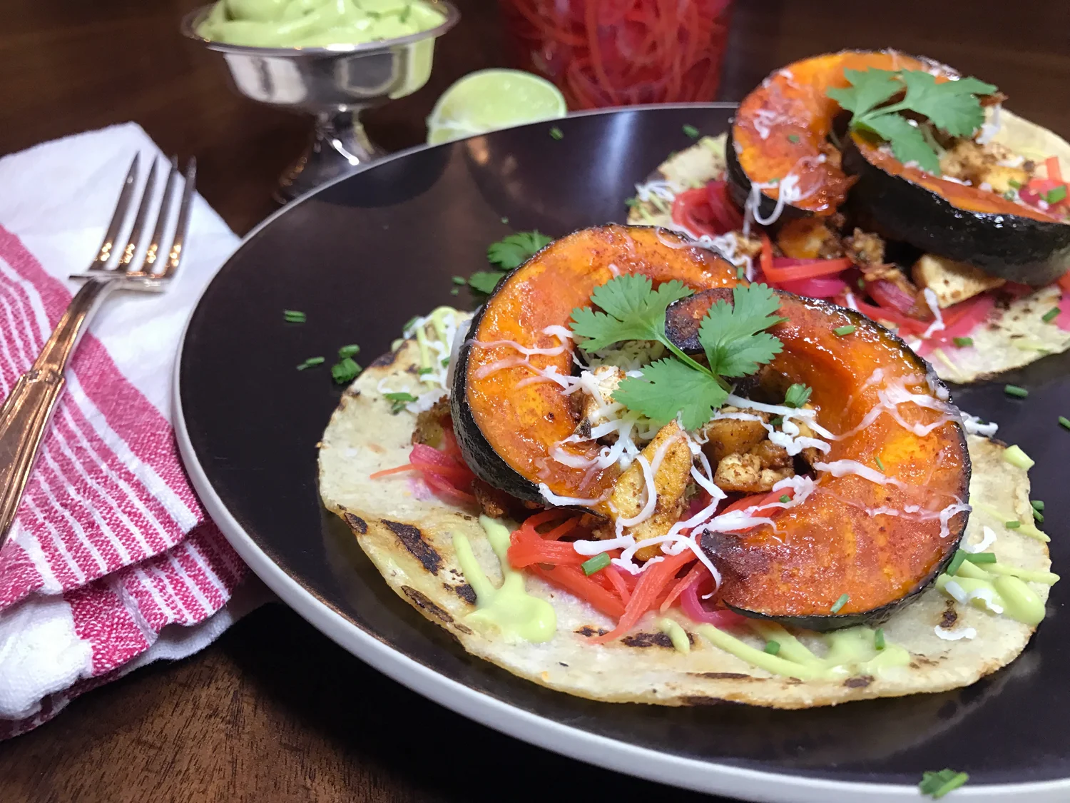 PUMPKIN TOFU TACOS... Gluten Free + Low FODMAP