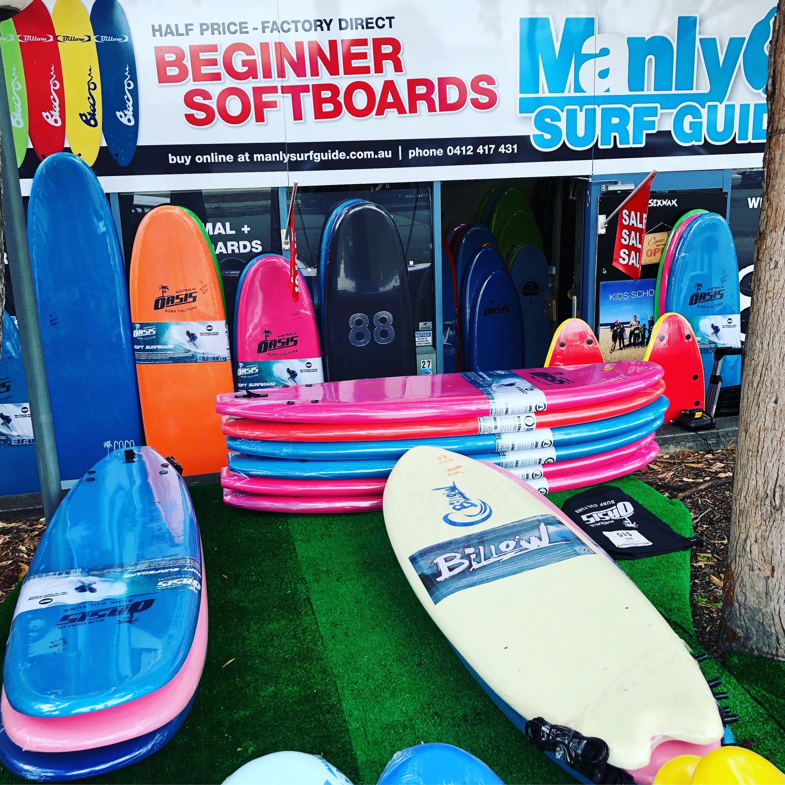 7ft Foamy Surfboard 6ft 8ft Beginner Surfboards with Travel Boardbag 