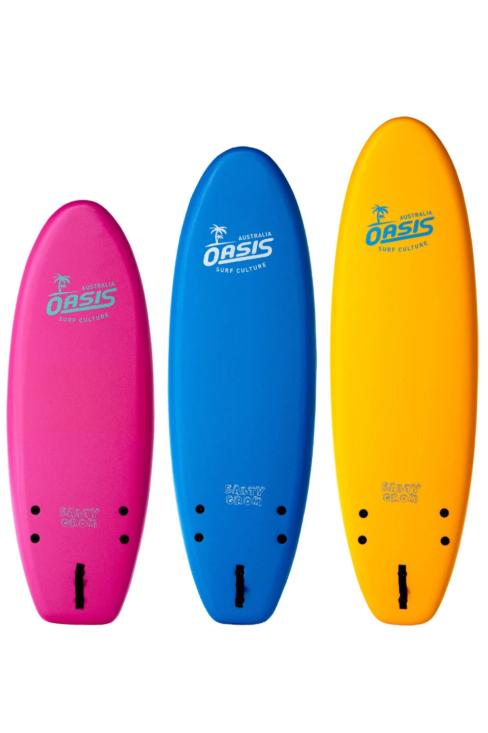 Oasis Salty Grom Soft Surfboards. 5ft, 5'6, 6ft.