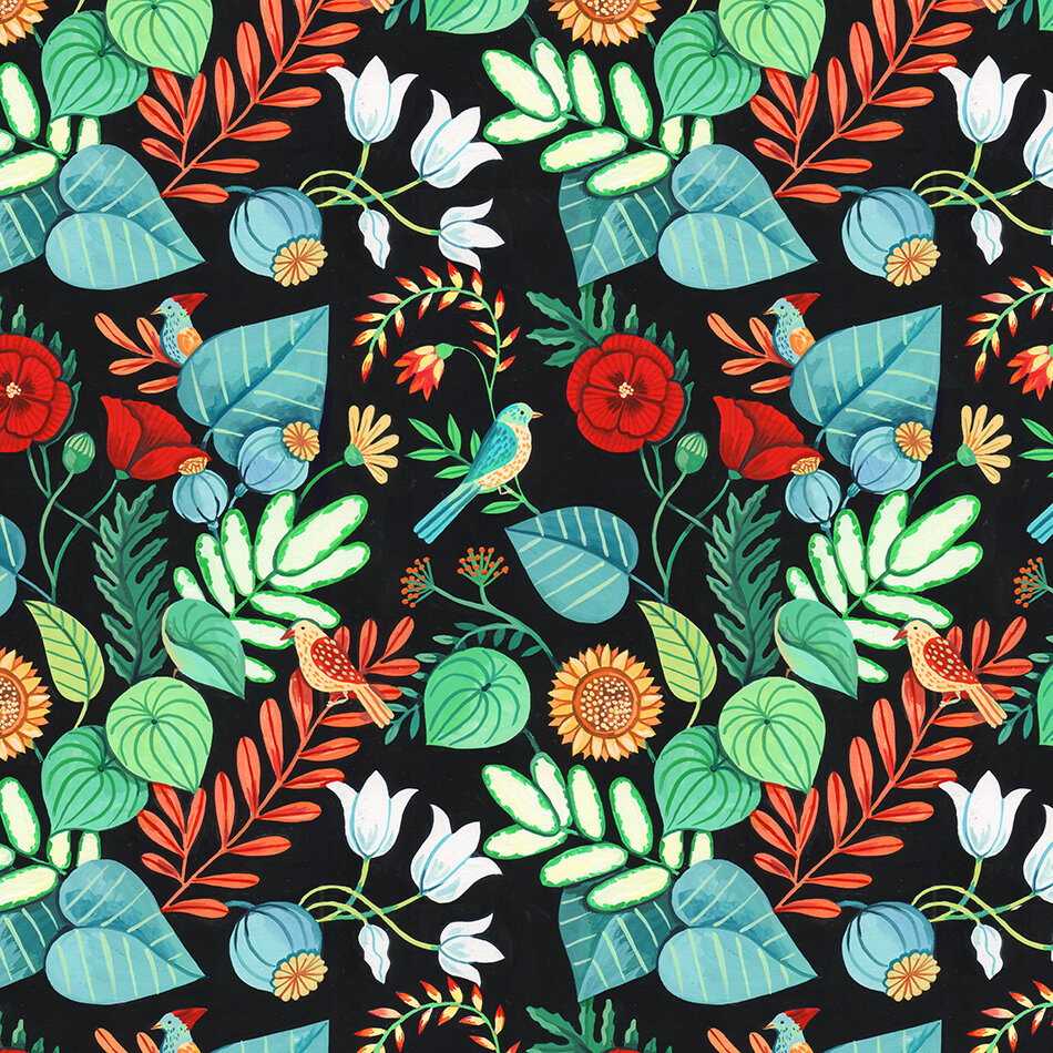 Pattern_watercolour_flowers_plants_birds_2.jpg