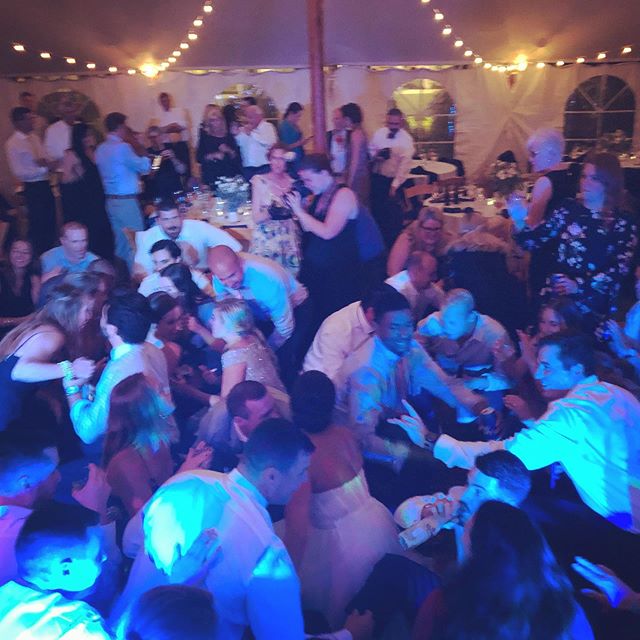 Sometimes you gotta get down! Congratulations to Alex and Craig. Great time last night!