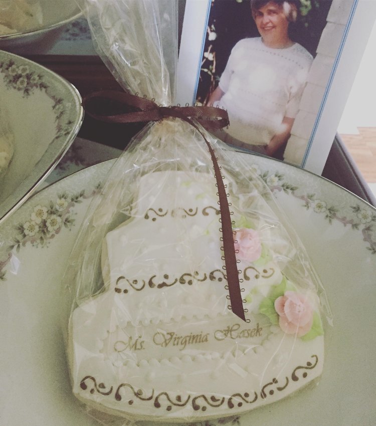 This cookie now sits in my china cabinet, reminding me of my grandmother.