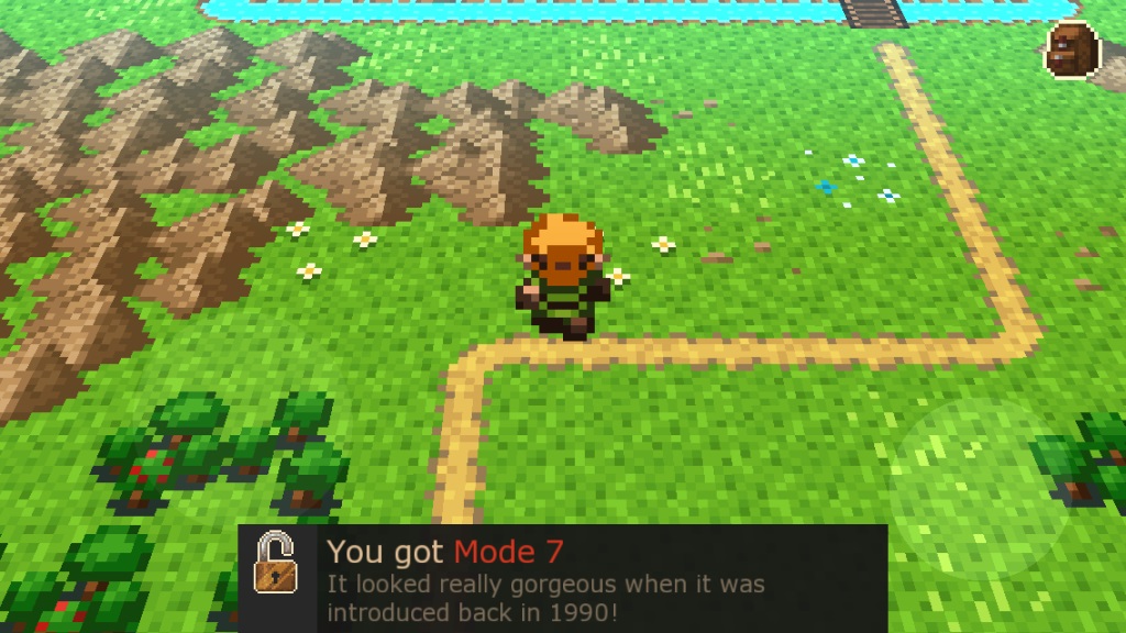 Cheeky blighter! Mode 7 still has the power to be breathtaking.