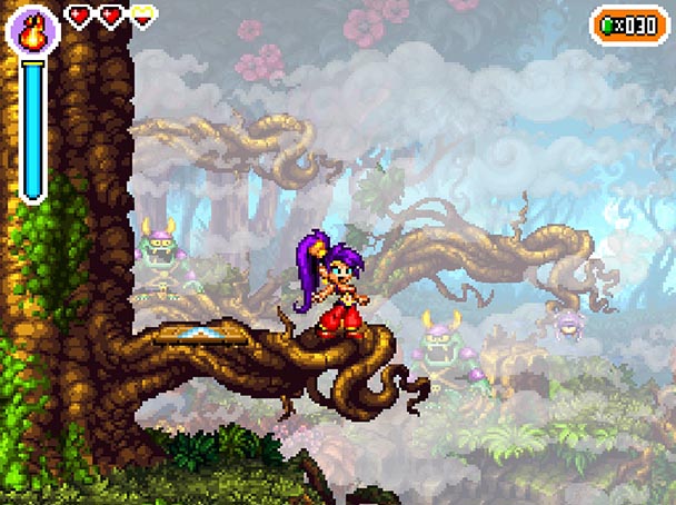 If Risky's Revenge were a Disney film, Shantae would be singing her heart out in this shot. "Ret-2-Go! Ret-2-Go! Can't hold it back any more-or-ore!"