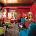 Architectural Digest – Wildly colorful room designed by Thomas Britt