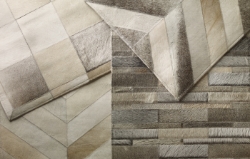 One of the newly introduced hair-on-hide rugs from Kravet