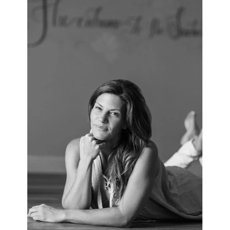 Artist Nicole Beatty : Lotus Mural and Calligraphy at Zoia Infared Yoga Studio