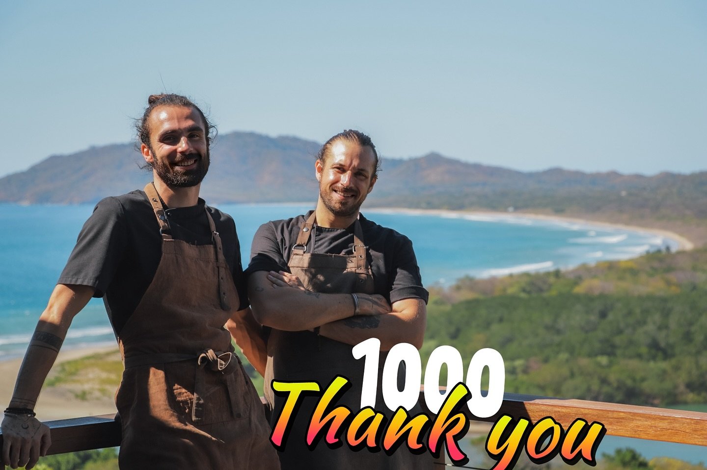 1000 🔥🙌
Thank you all for your support!
We look forward to sharing new dishes, menus and projects with you...

Pura vida 
Ben &amp; Arthur

#tamarindo #chefs #privatechef #kitchen #experience #dinner #gourmet #costarica  #travel #holidays #food #fo