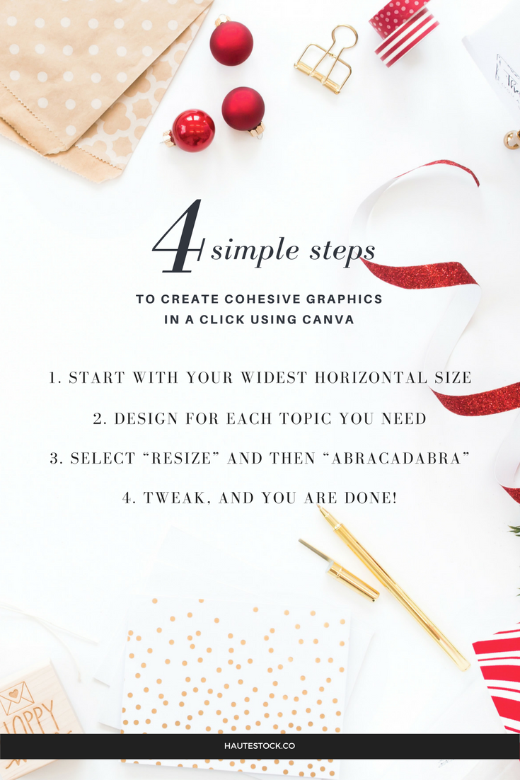 4 Simple steps to create cohesive graphics in a click using Canva,