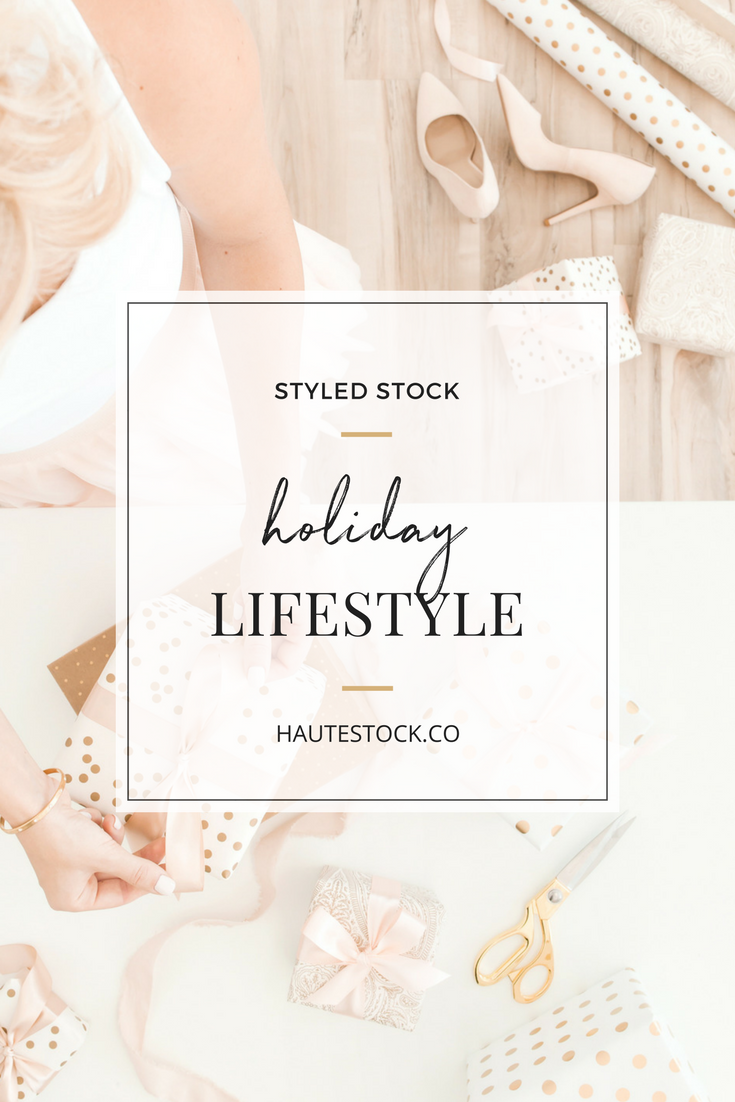 These beautiful pink holiday lifestyle images from Haute Stock are the perfect way to make your visuals stand out this holiday season