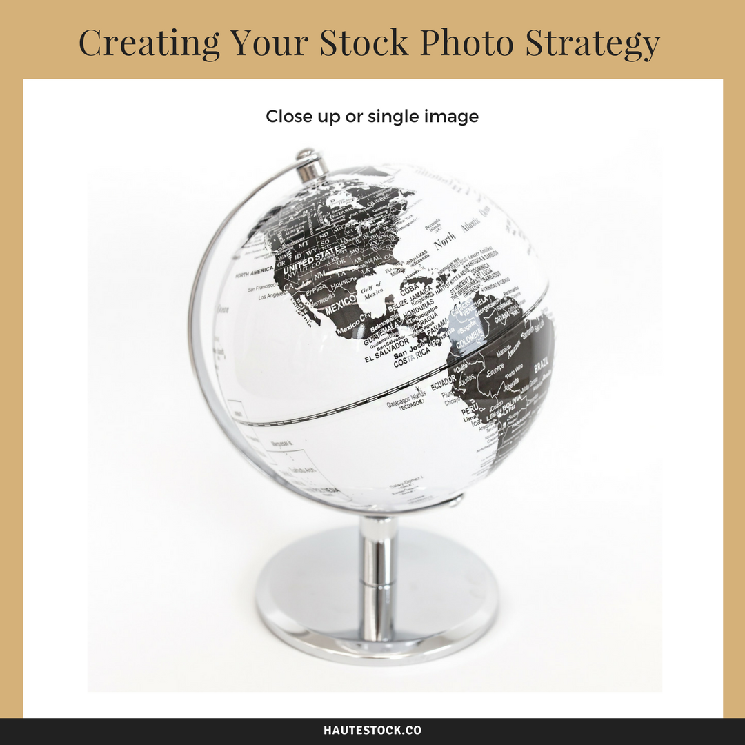Close up or single image - How to create your stock photo strategy by using photos that are close up or a single image to add visual interest and highlight specific topics you want to focus on. For more useful tips, Click to read the full article!